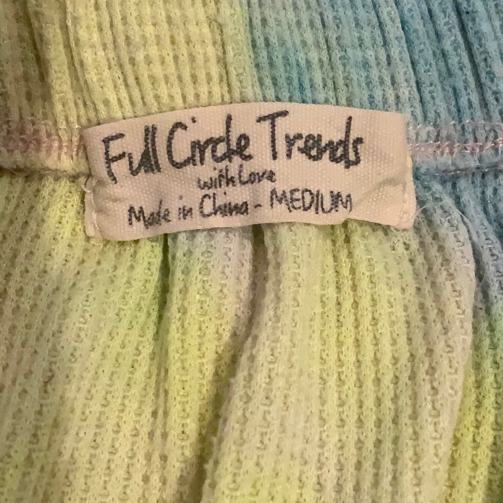 Full City Trends With Love Romper Rainbow Tie Dye Strapless Size Medium - Picture 7 of 11